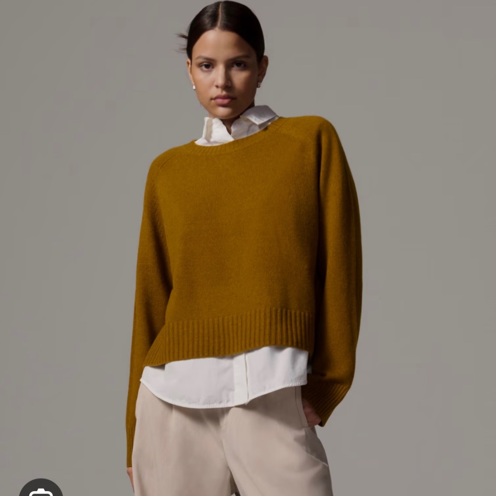 ISO Everlane Boxy Cashmere Crew, Size Small